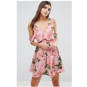 ASOS Pink Floral Mini Dress
